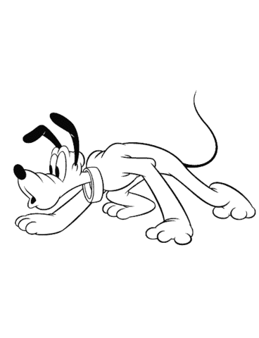 Pluto  Coloring Page